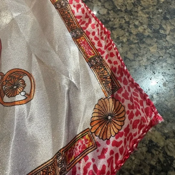 Pink Silk Scsrf - Picture 3 of 4